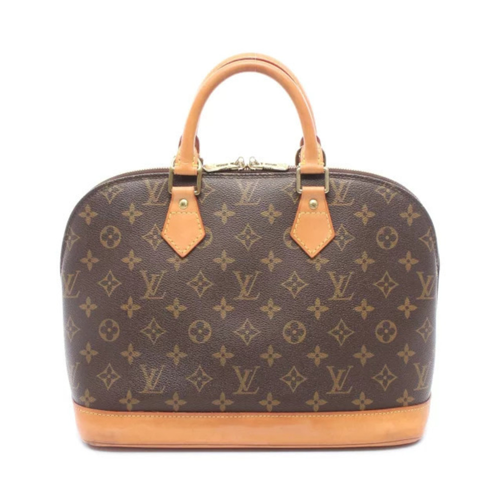Louis Vuitton Alma handbag canvas leather Monogram brown